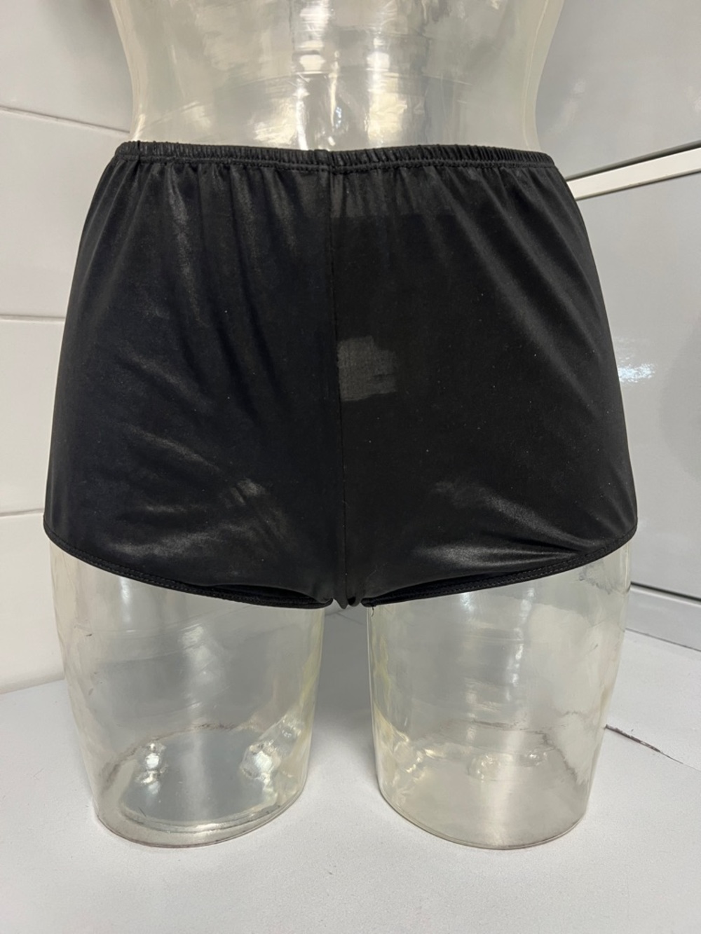 Leather-Look Spandex Briefs Dance Spanks M NWOT